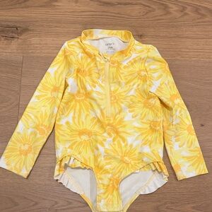 Carter's Sunflower Yellow Long Sleeve Swimsuit